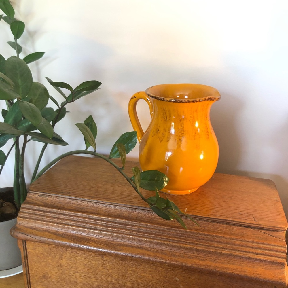 Italian Ceramic Water Pitcher